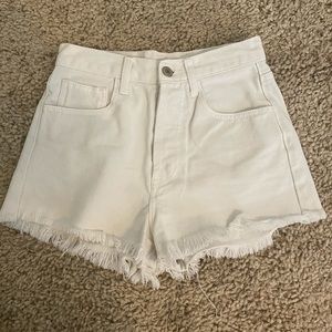 white brandy melville shorts